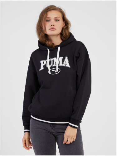 Black Womens Hoodie Puma Squad - Women