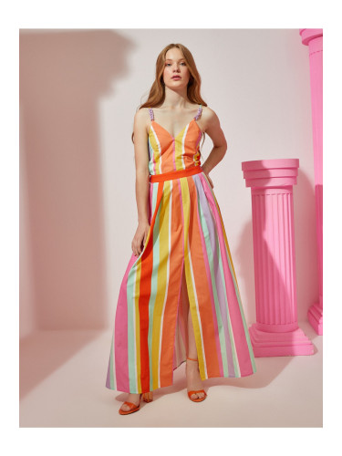 Koton Rachel Araz X - Рокля с презрамки и детайл от панделка на гърба.