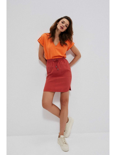 Viscose skirt with pockets