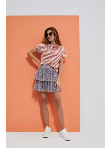 Mini skirt with ruffles