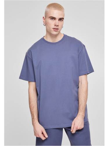 Heavy oversized t-shirt vintageblue color