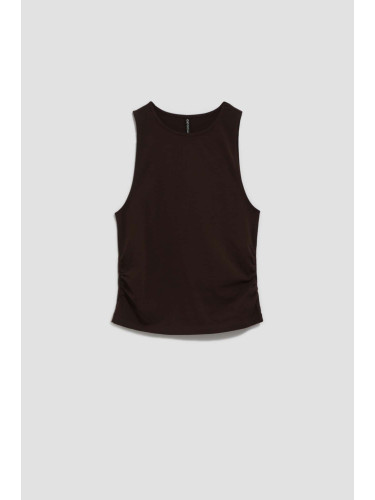 Marisse Women's T-Shirt L-Ts-4089 D.Oak