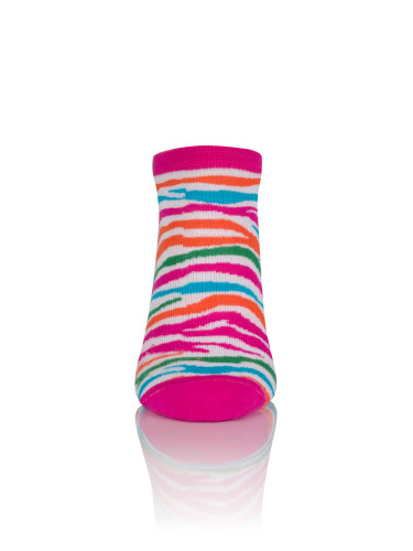 ZEBRA Ankle Socks - Amaranth/Colors