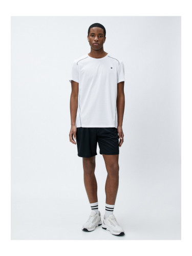 Koton Short Sports Shorts with Lace-Up Waist and Pocket.