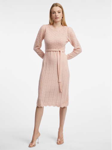 Orsay Light Pink Women's Wool Sweater Dress - Women's