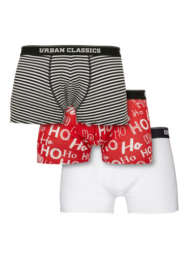 Boxer Shorts 3-Pack Hohoho aop+blk/wht+wht