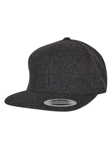 Melton Wool Snapback Dark Grey