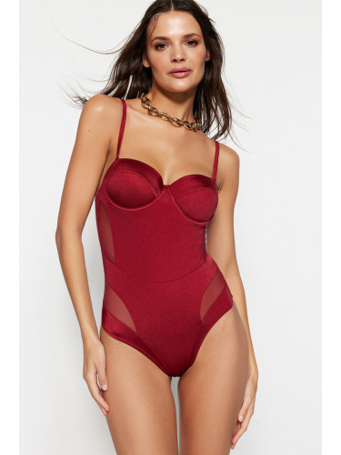 Цял бански Trendyol Tulle Detailed