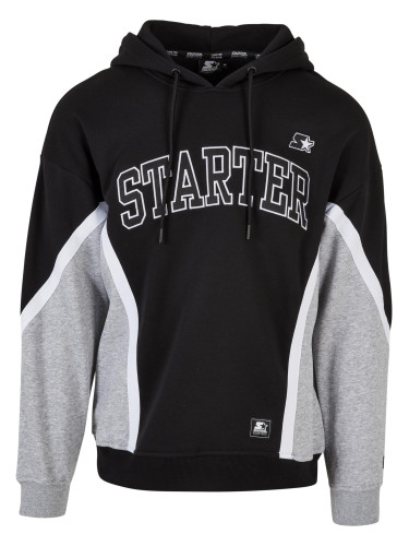 Starter Throwback Hoody Black/Heathergrey