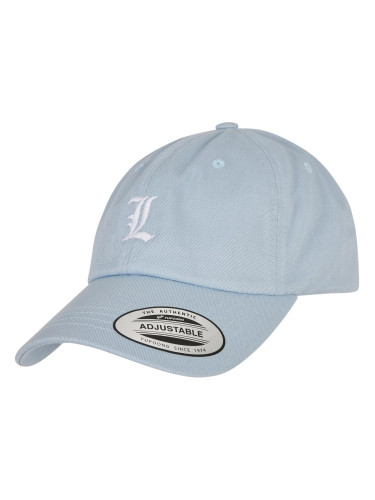 Letter light blue low profile cap L