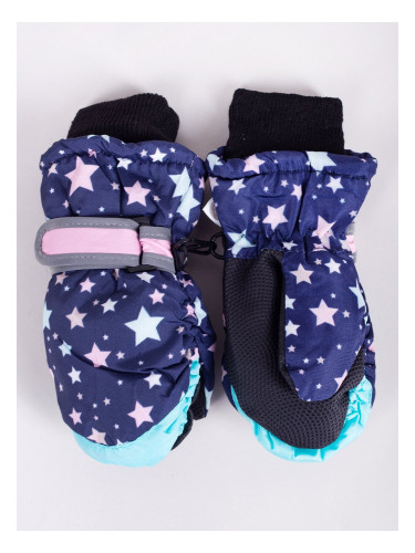 Yoclub Kids's Children's Winter Ski Gloves REN-0203G-A110 Navy Blue