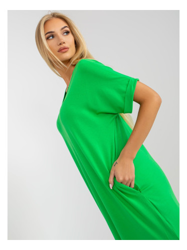 Дамска рокля Fashionhunters Green