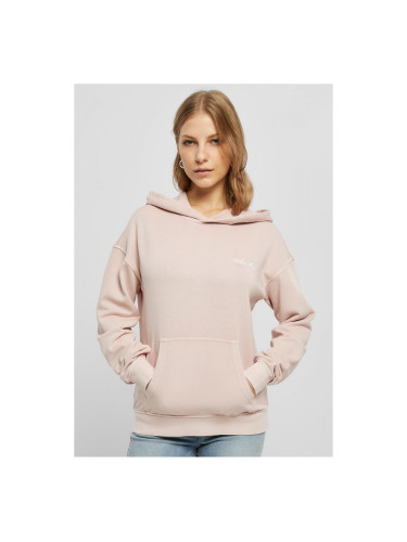 Women's small embroidery Terry Hoody pink