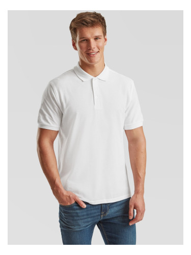 White Men's T-shirt Iconic Polo 6304400 Friut of the Loom