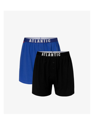 Men's Loose Boxers ATLANTIC 2Pack - blue, navy blue