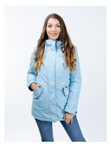 Women's reversible parka GLANO - light/dark blue
