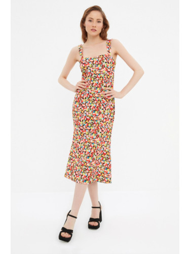 Trendyol черна каишка рокля