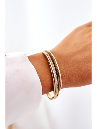 Стоманена гривна Glam Chic с циркони