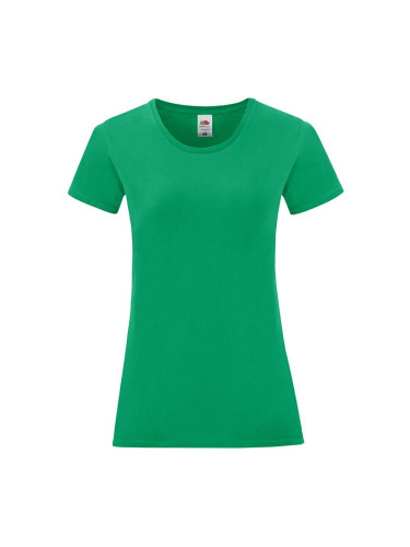 Iconic Women's Green Fruit of the Loom Women's T-shirt