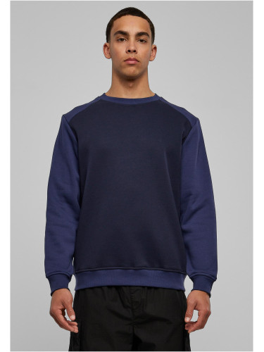 Мъжки суитшърт с фалшив реглан в два цвята