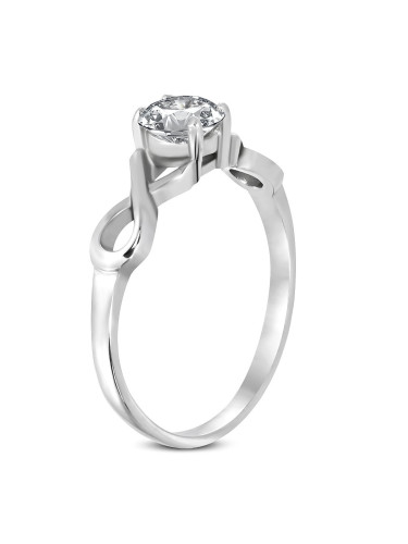 Infinity Surgical Steel Engagement Ring