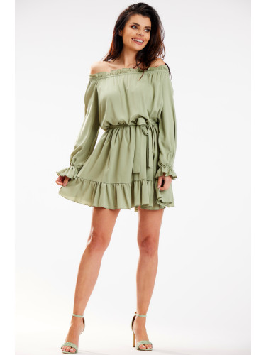 Awama Woman's Dress A578 Green