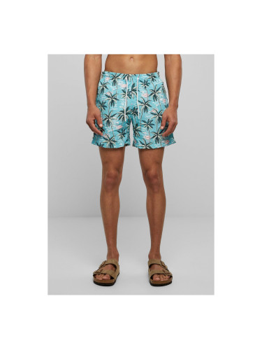 Patterned Swimsuit Shorts Tropical Bird Aop