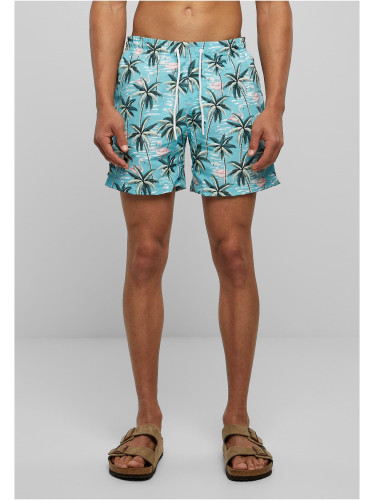 Patterned Tropical Bird Swimsuit Shorts AOP