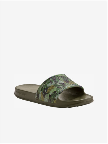 Green children's camouflage slippers Coqui Tora