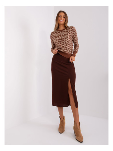 Skirt-LK-SD-509445.72P-dark brown