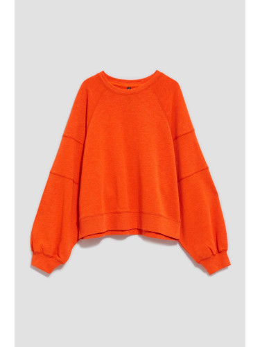 WOMEN'S SWEATSHIRT L-BL-4010 ORANGE