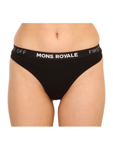 Women's thongs Mons Royale merino black
