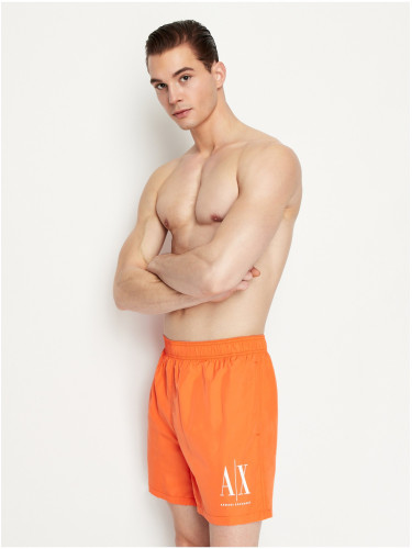 Orange men's swimsuit Armani Exchange
