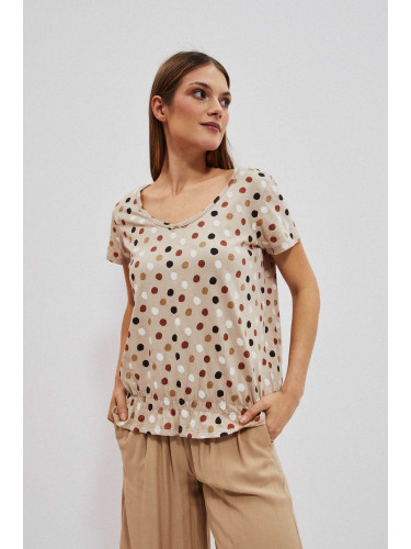 WOMEN'S T-SHIRT L-TS-4053 L.Beige