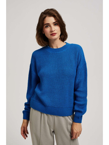 Marisse Azure Round Neck Sweater