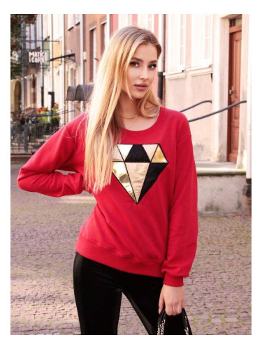 Sweatshirt red Cocomore cmgBZ709.R46