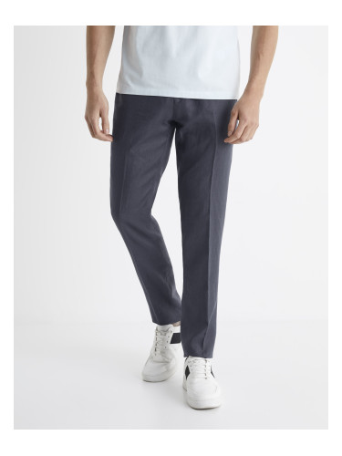 Celio Linen Suit Trousers - Mens