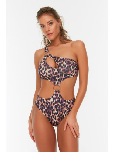 Дамски бански Trendyol Leopard print