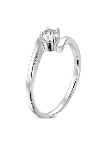 Double ring surgical steel engagement ring