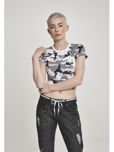 Дамска тениска с камуфлажен мотив