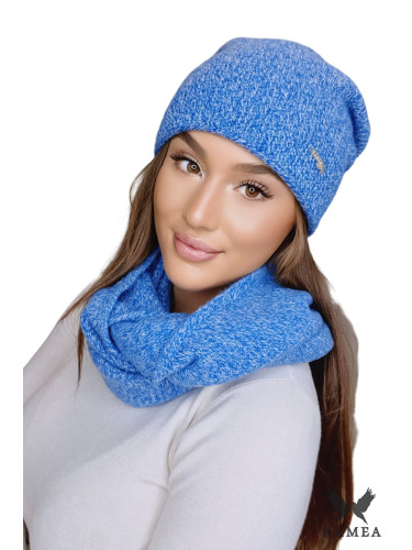 Дамски комплект. Kamea Kamea_Set_Hat&Chimney_K.22.249.17_Blue