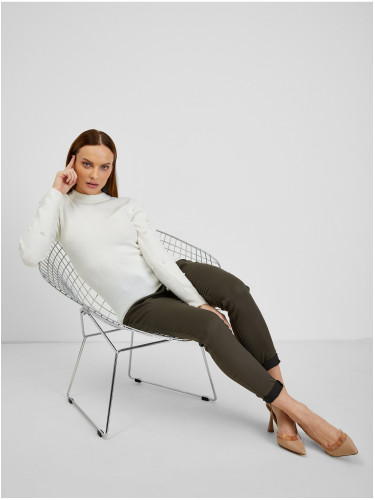 Orsay White Ladies Sweater with Decorative Details - Women