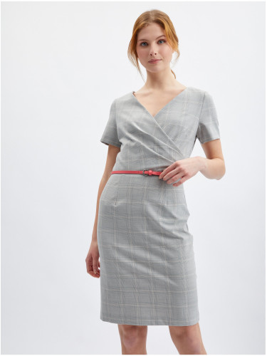 Orsay Grey Women's Plaid Sheath Dress - Women's