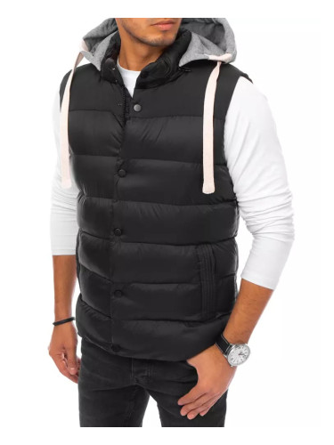 Black Dstreet Men's Hooded Vest