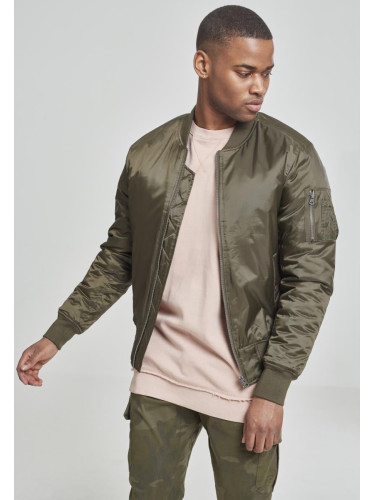 Basic Bomber Jacket Dark Olive