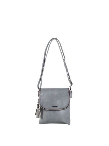 Grey small messenger bag with adjustable strap