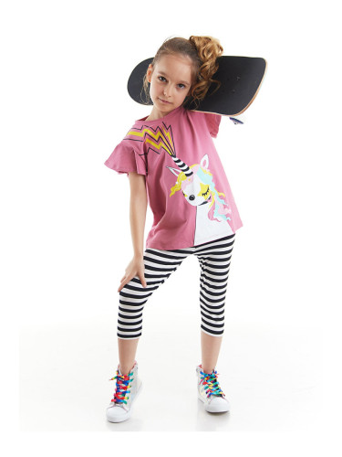 mshb&g Unicorn Rock Girl's T-shirt Tights Set