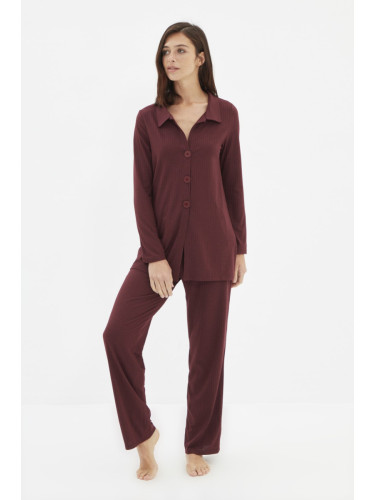 Trendyol Two-Piece Set - Burgundy - Regular fit