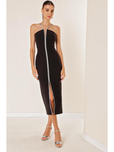 Вечерна рокля с цепка