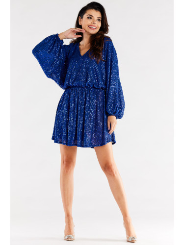 Awama Woman's Dress A485 Blue